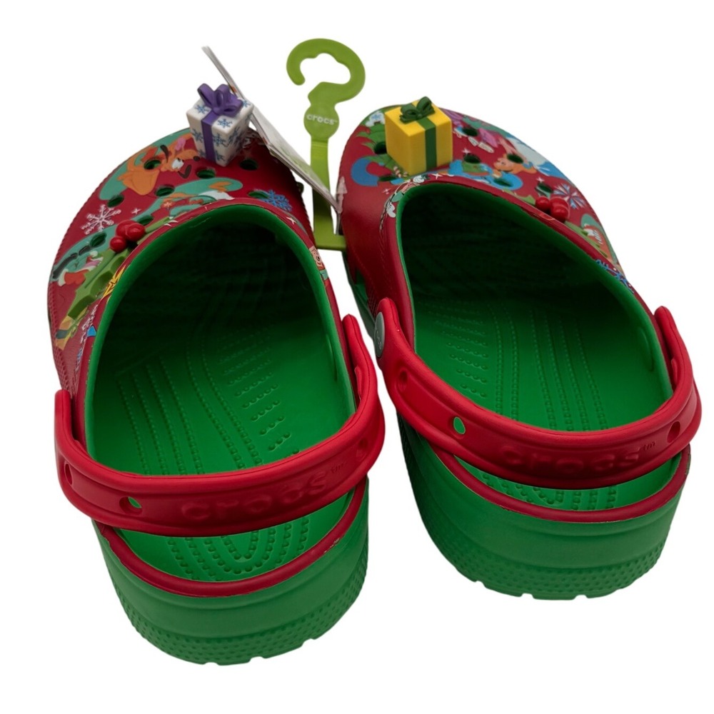 Disney Parks‎ Crocs Classic Xmas Holiday Clogs Size 7 Women's Shoes - Picture 7 of 8